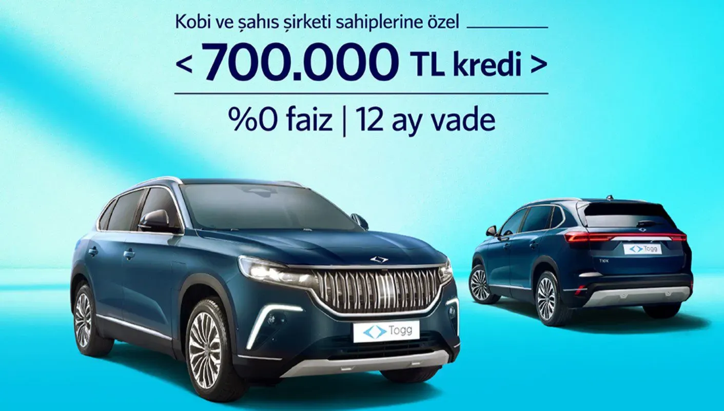 Togg T10X fiyat kampanyası ve cazip kredi seçenekleri